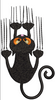 Black Cat Embroidery Design