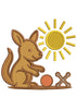 Baby Kangaroo Embroidery Design