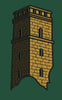 Watchtower Made With Brick Embroidery Design
