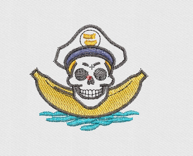 Skull Embroidery Design