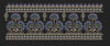 Blue, Green, And Gold Ornate Endless Border Embroidery Design