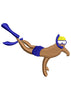 Swimmer Embroidery Design