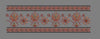 Chevron Border Orange Embroidery Design