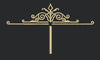 Gold Ornamental Header Embroidery Design
