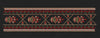 Red Floral Geometric Endless Border Embroidery Design