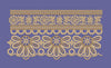 Gold Lace Scalloped Petal Border Embroidery Design