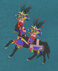 Festive Gala Steed Embroidery Design