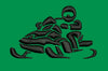 Snowmobile Rider Embroidery Design