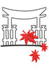 Red Leaves Embroidery Design