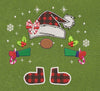 Holiday Gnome Red & Green Embroidery Design