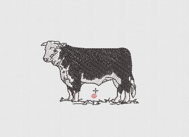 Bull Embroidery Design