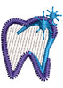 Tooth Embroidery Design