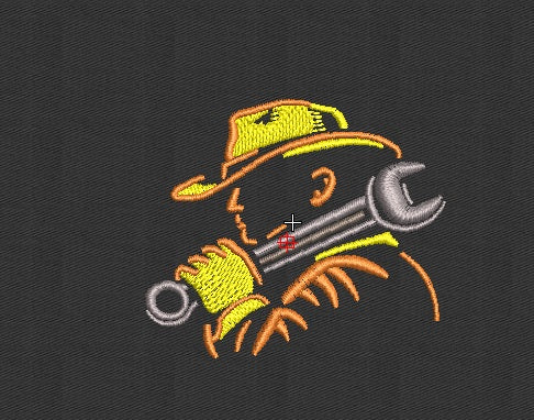 Mechanic Embroidery Design