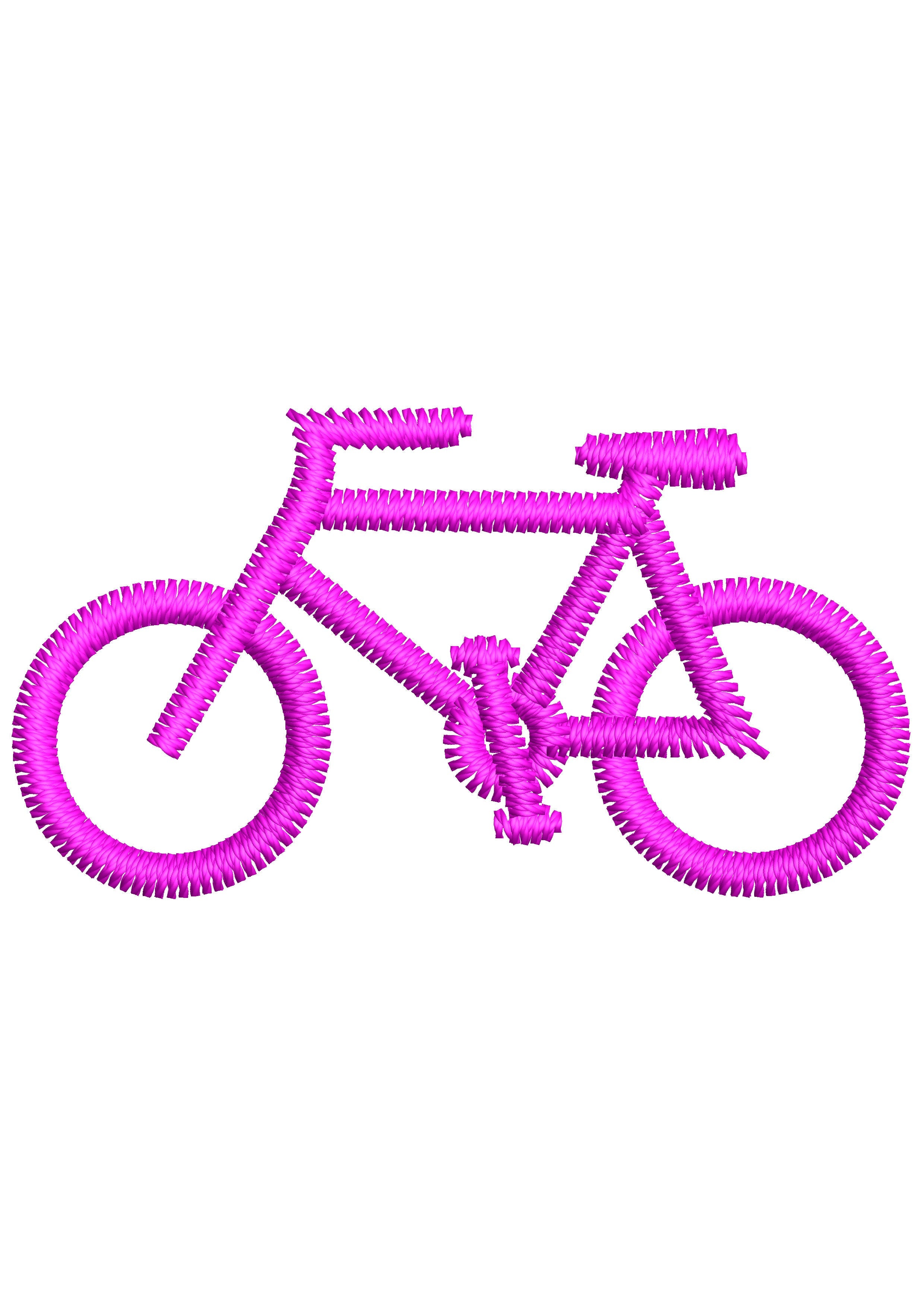 Bicycle Embroidery Design
