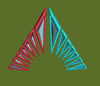 Divided Geometric Arch Embroidery Design