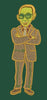 Gentleman in Suit Embroidery Design