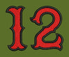 Number Twelve Embroidery Design