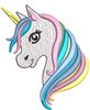 Rainbow Unicorn Embroidery Design