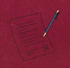 Signed Document Pen Embroidery Navy & Gold Embroidery Design