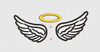 Wing Embroidery Design