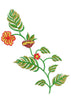 Branch Flower Embroidery Design
