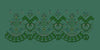 Ornate Chevron Gable and Heart Festoon Embroidery Design