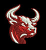 Angry Bull Embroidery Design