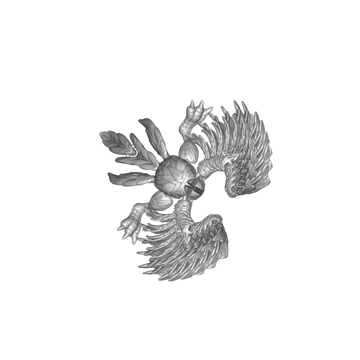 Macaw Figurine Body Component Print STL File