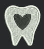Heart Centered Dental Icon Embroidery Design