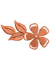 Orange Rose Embroidery Design