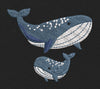 Ocean Pair Blue & White Embroidery Design