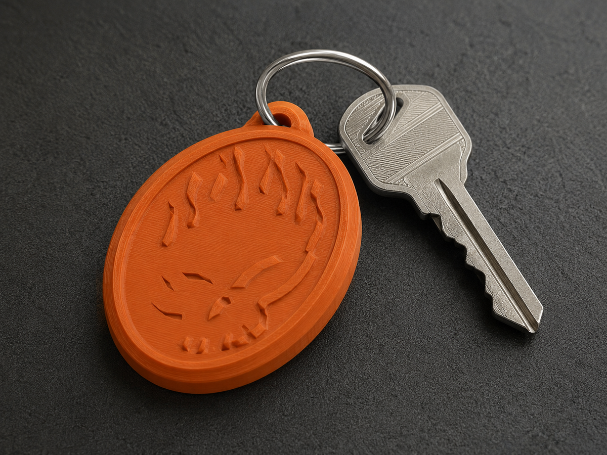 The Offspring Logo Keychain Print STL File