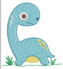 Baby Dinosaur Embroidery Design