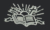 Radiant Bible and Cross Emblem Embroidery Design