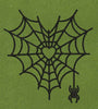 Spiderweb Heart Shape Embroidery Design