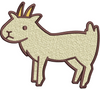 Goat Embroidery Design