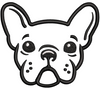 Dog Face Embroidery Design