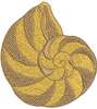 Sea Shell Embroidery Design
