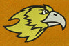 Eagle Head Yellow Embroidery Design