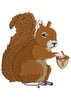 Squirrel Embroidery Design