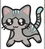 Cat Embroidery Design