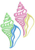Shells Embroidery Design