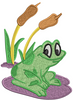 Frog Embroidery Design