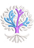 Root Plant Embroidery Design