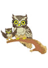 Owl with Tiny Embroidery Design