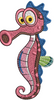 Seahorse Embroidery Design