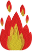 Fire Embroidery Design