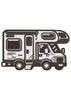 Truck of Ice Embroidery Design