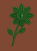 Stitched Petal Blossom Embroidery Design