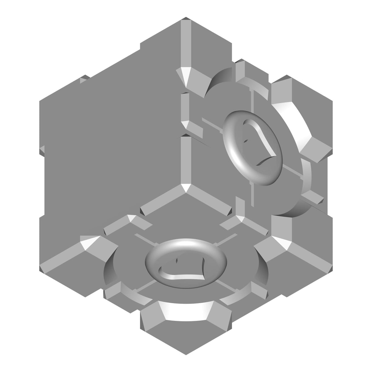 Companion Cube Planter Print STL File